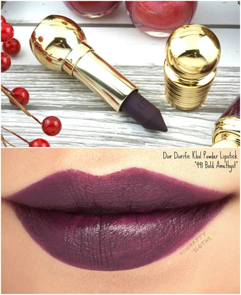dior diorific rouge khol holiday kiss 2017 deep ruby swatch